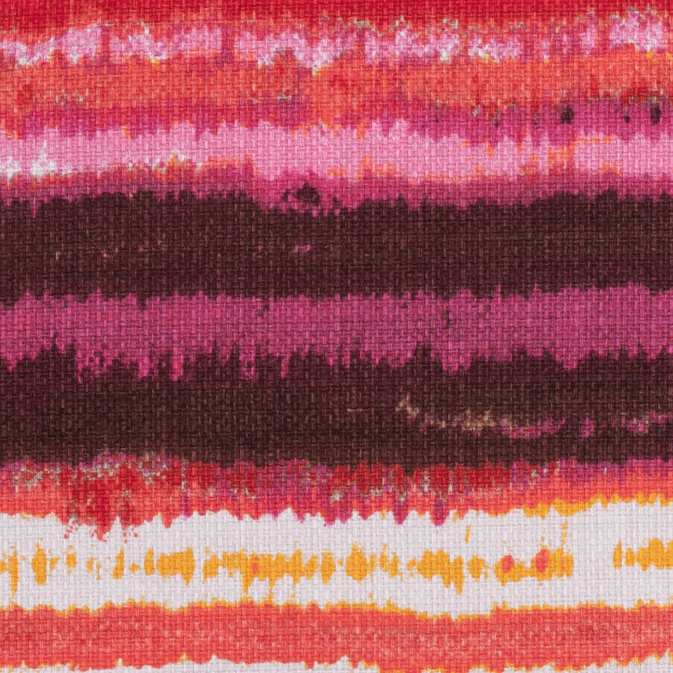 Orange/Fuchsia Striped Mercerized Cotton-Linen Canvas - Joann Fabrics
