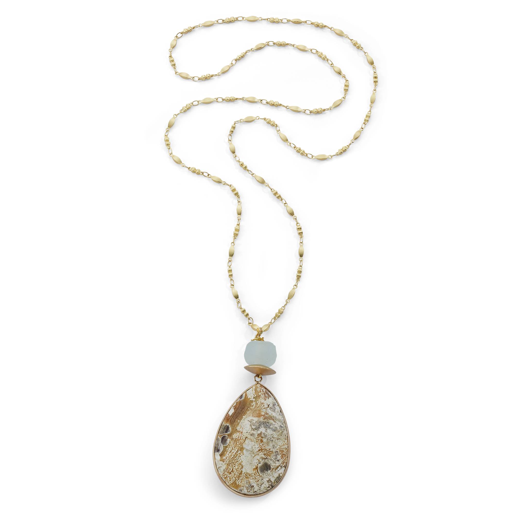 Agate Drop Pendant Necklace - Northstyle Catalog