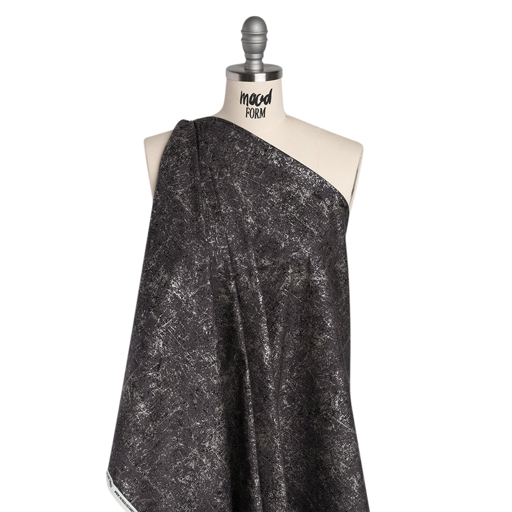 Pearl Finish Quilting Cotton by Patrick Lose for Northcott - Charcoal Textural Abstract - Glisten Collection - Joann Fabrics