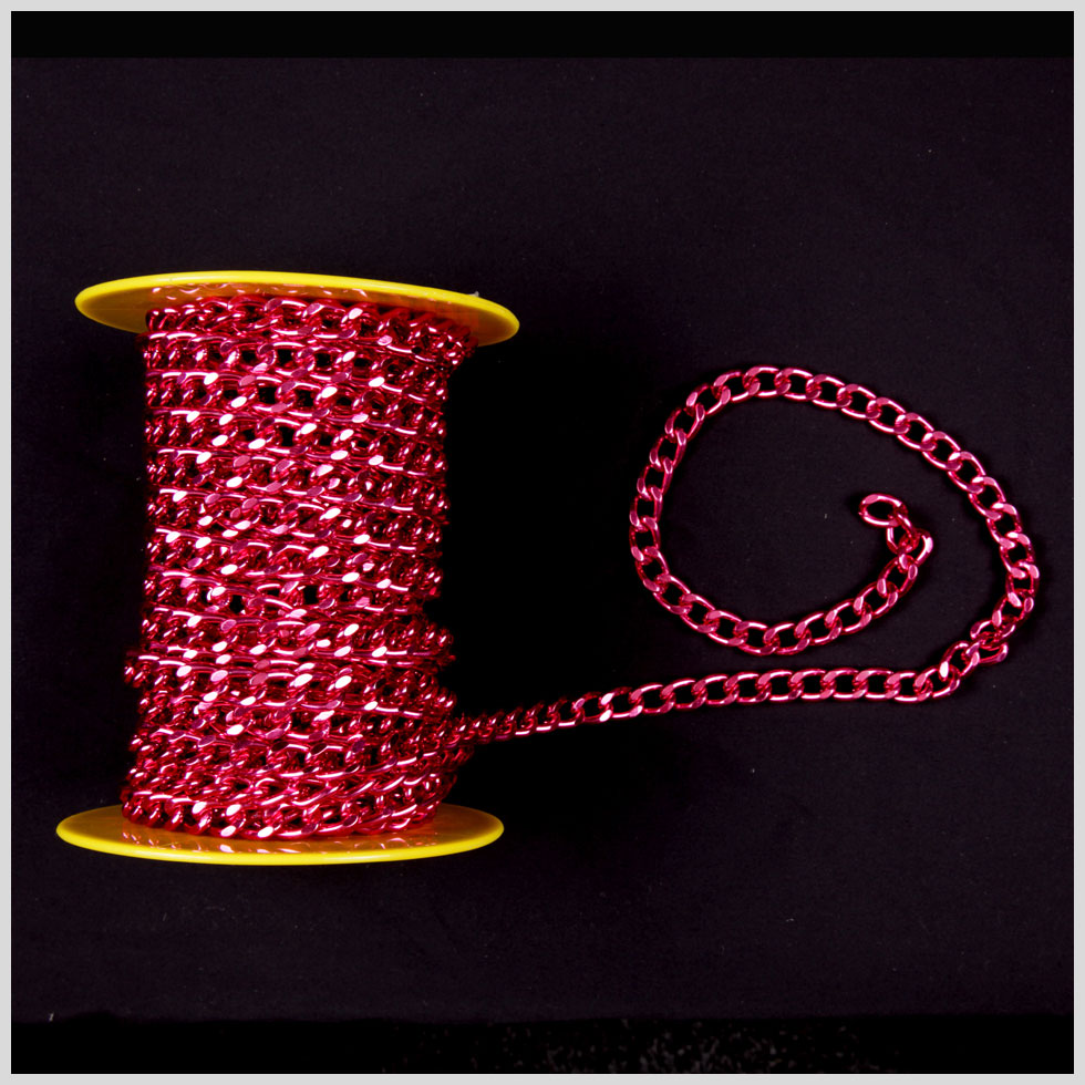 Red Aluminum Metal Chain - 0.375