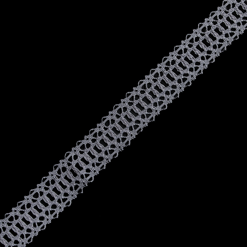 Light Silver European Crochet Trim - 1.25