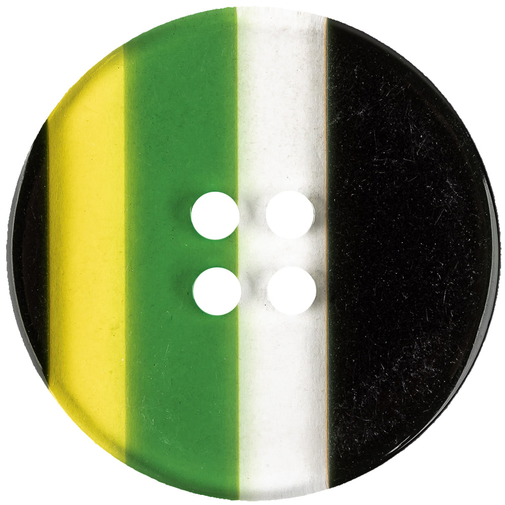 Shamrock Stripes Smooth Top 4-Hole Plastic Button - 70L/44.5mm - Joann Fabrics