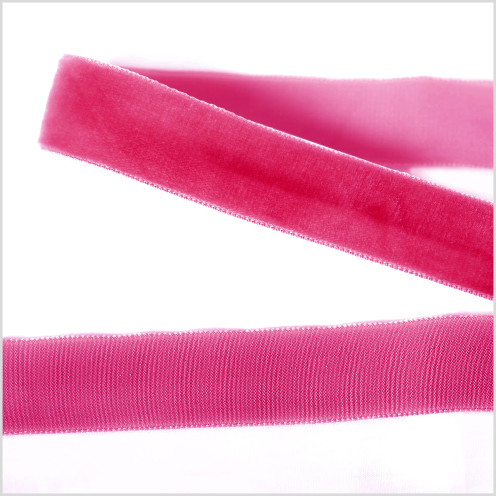 Single Faced Velvet Ribbon Made in Italy - 7/8