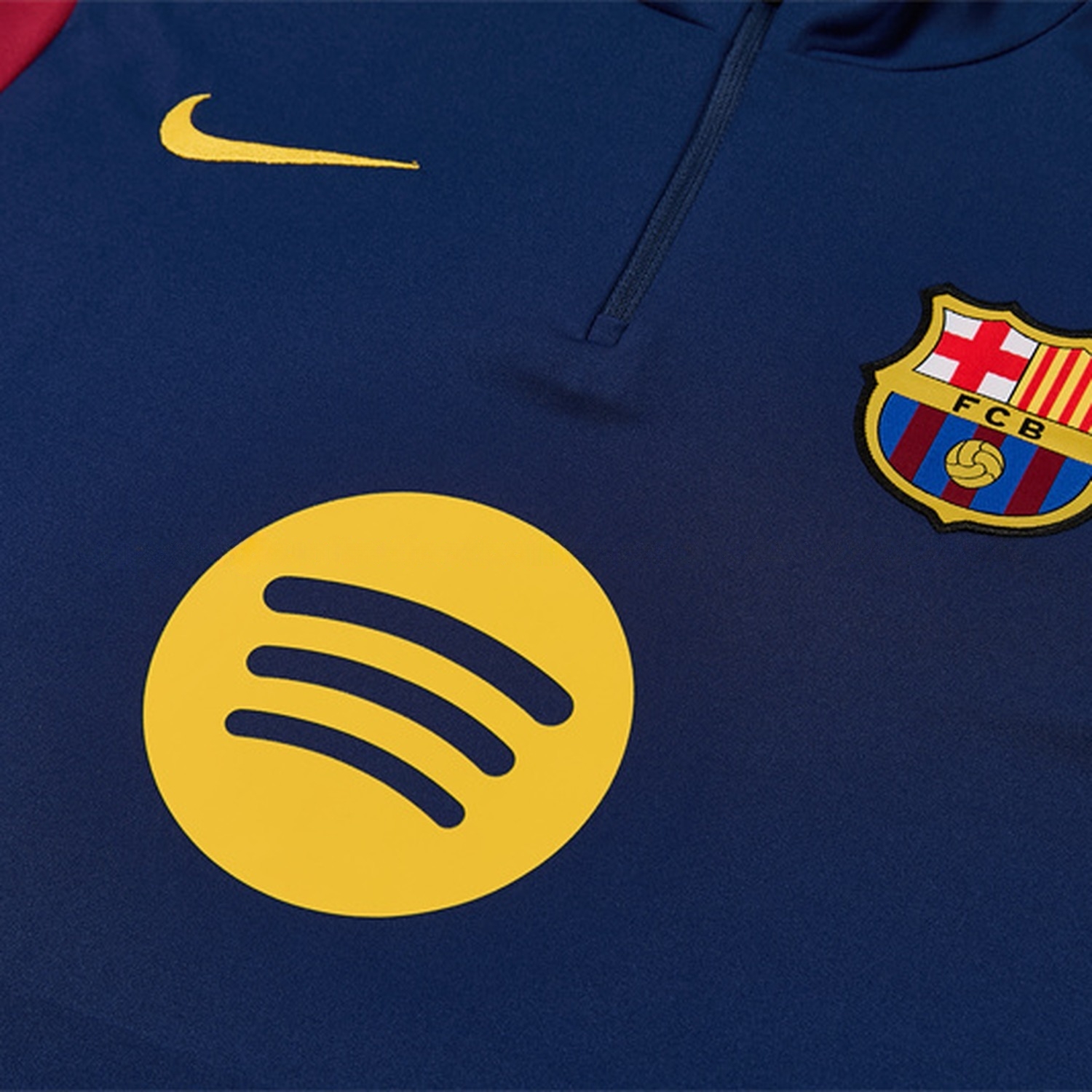 Barcelona 26-27 Kids Long Sleeve Training Set - Deep Blue Top & Deep Blue Pants - UnitedFutballJersey