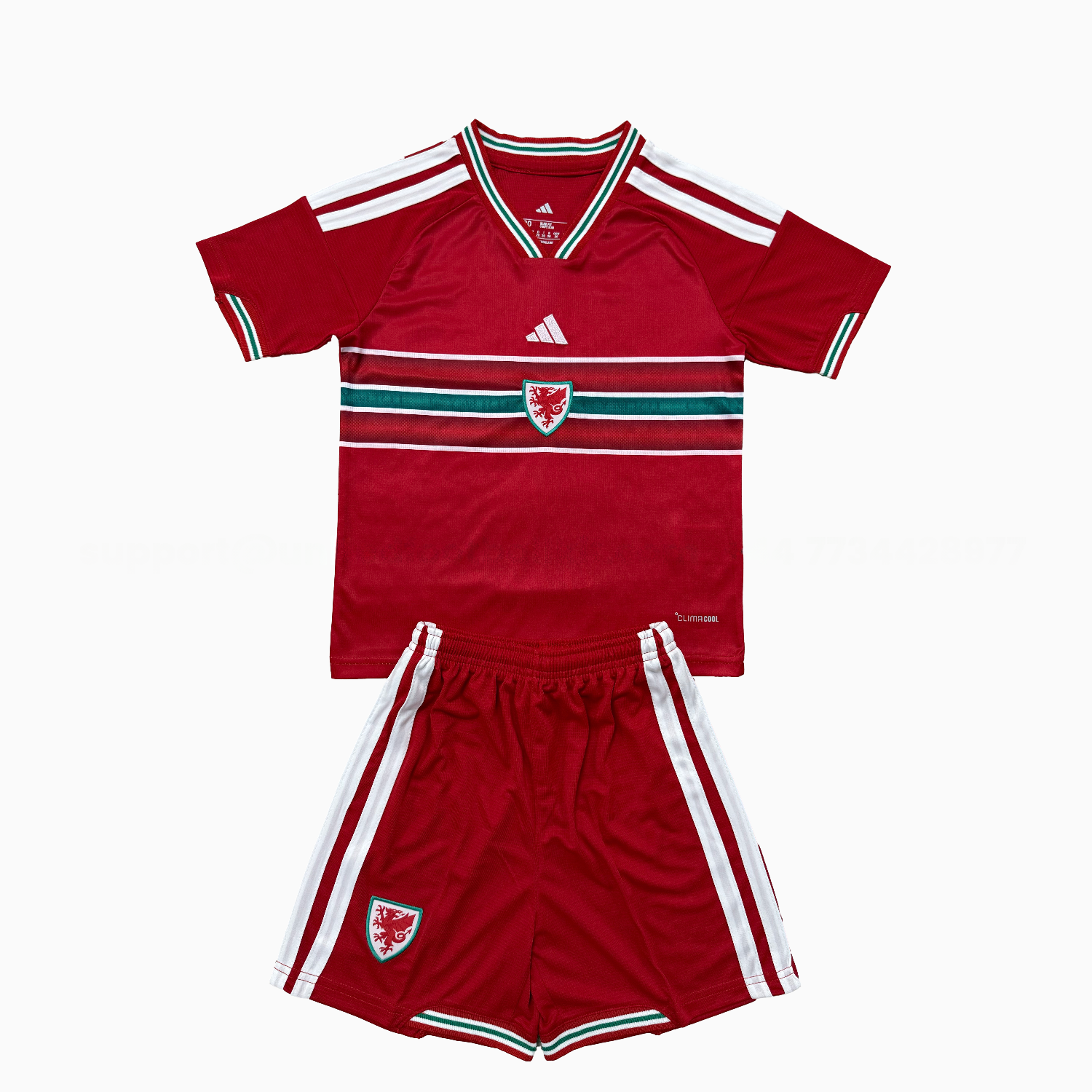 Wales 2026 Home Men's Adult Jersey Set - Fans Version - UnitedFutballJersey