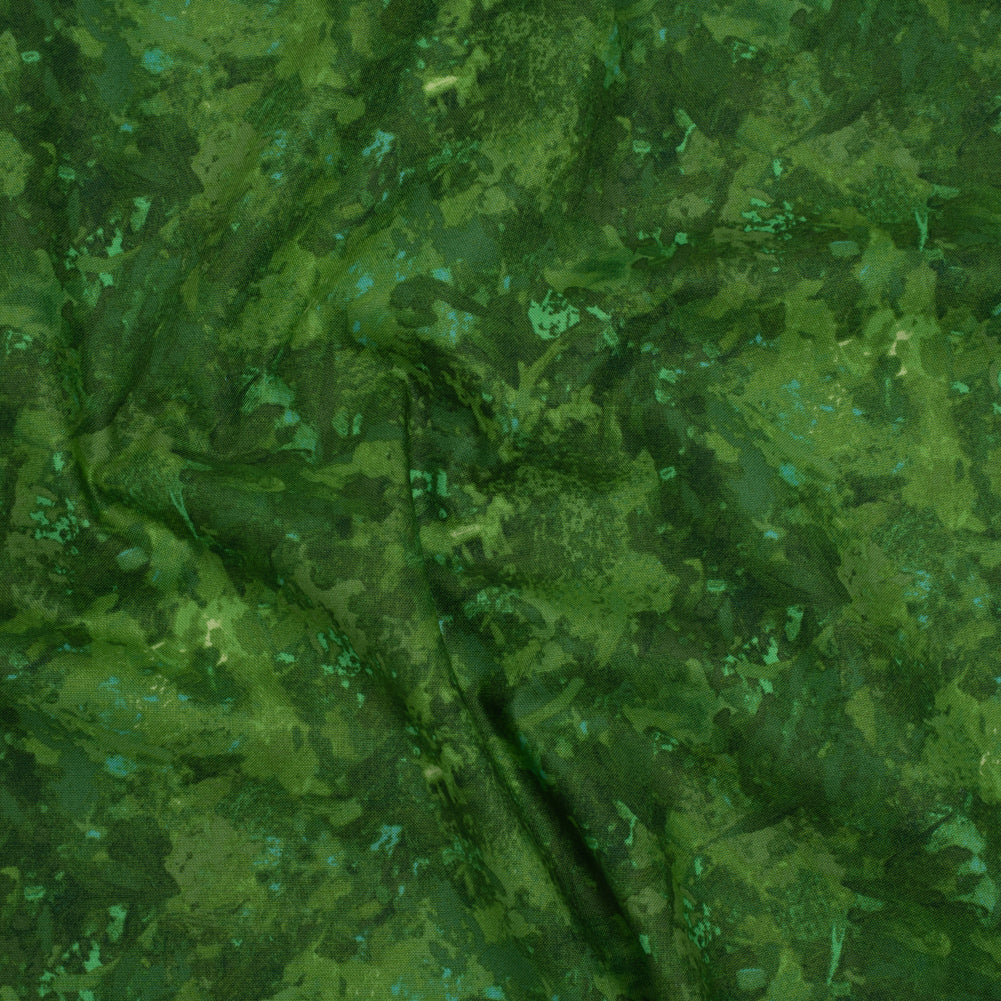 Printed Quilting Cotton by Deborah Edwards for Northcott Studio - Rainforest Painterly Abstract - Chroma Collection - Joann Fabrics