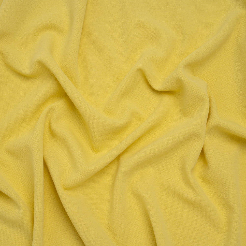 Stretch Polyester Crepe Double Knit - Lemon Yellow - Designer Deadstock - Joann Fabrics