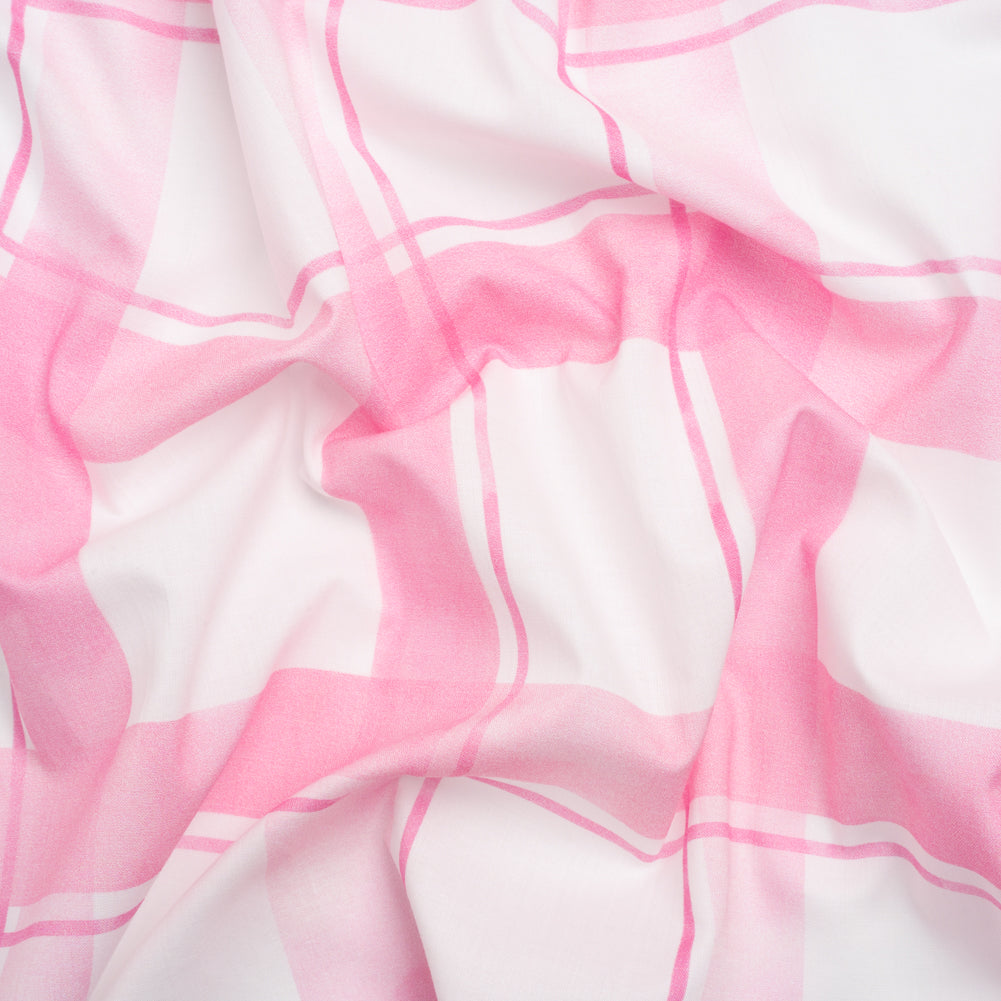 Cotton Voile Print - Pink and White Plaid - Mood Exclusive A-Tisket, A-Tasket - Joann Fabrics