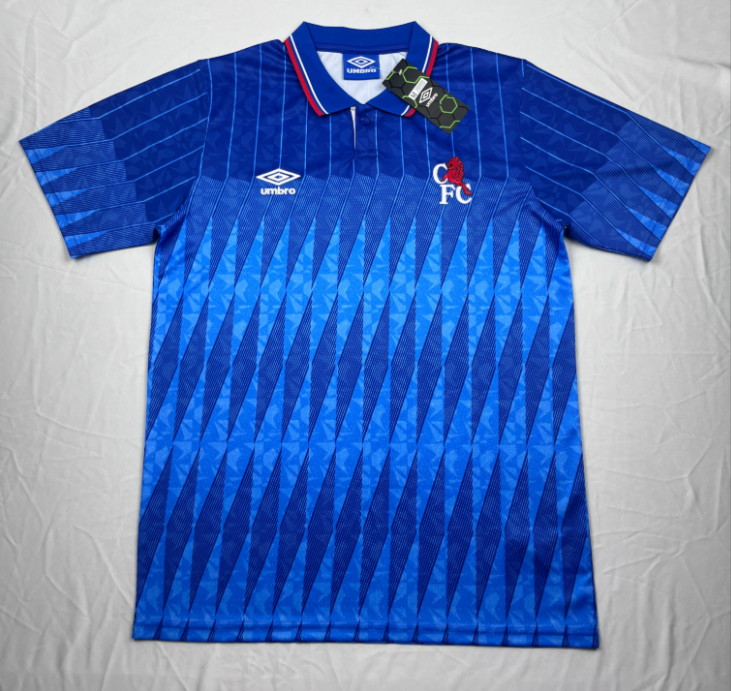 1989-1991 Retro Chelsea Home Football Shirt 1:1 Thai Quality