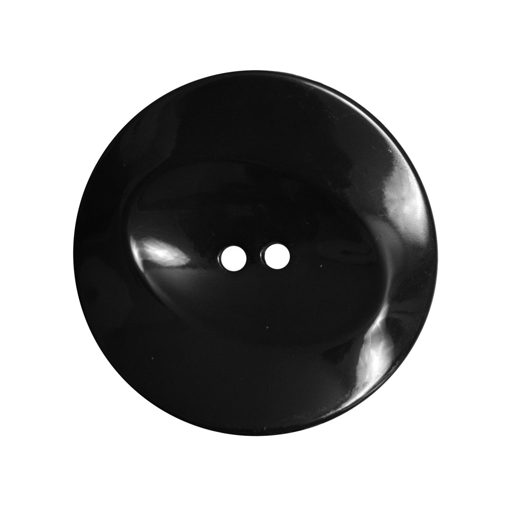 Italian Black Concaved Plastic 2-Hole - 44L/28mm - Joann Fabrics