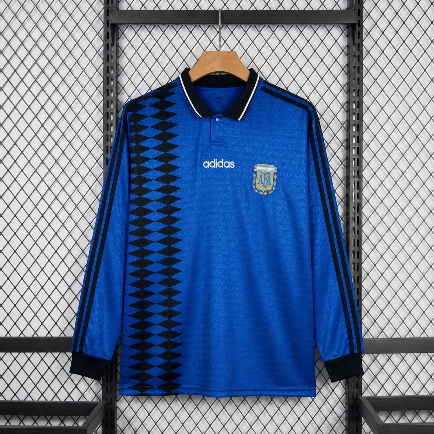 Retro Argentina 1994 Away Long Sleeves Jersey - UnitedFutballJersey