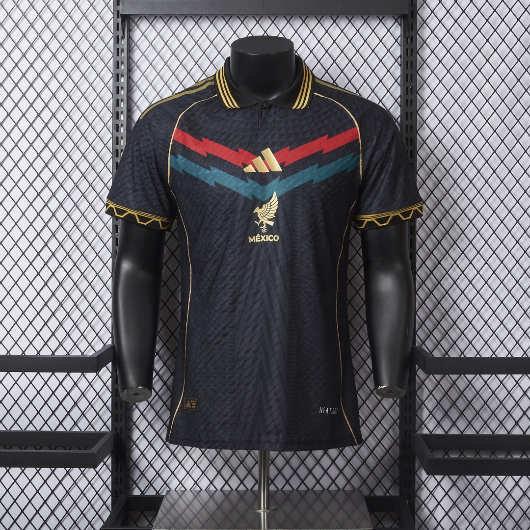 Mexico 25-26 Red And Green Chest Lines Special Jersey - Player Version - UnitedFutballJersey