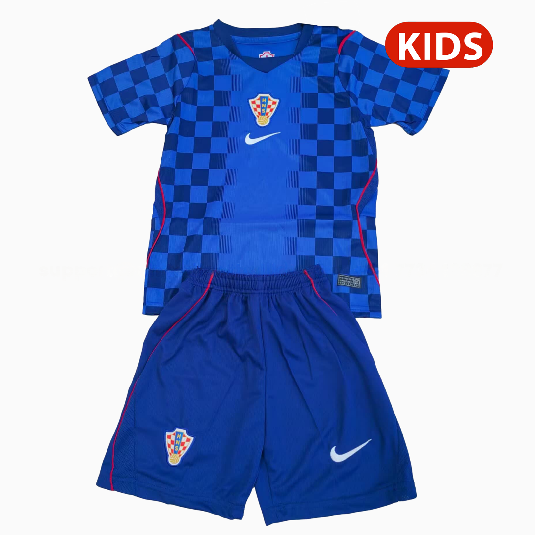 Croatia 2026 Away Kids Kit - UnitedFutballJersey