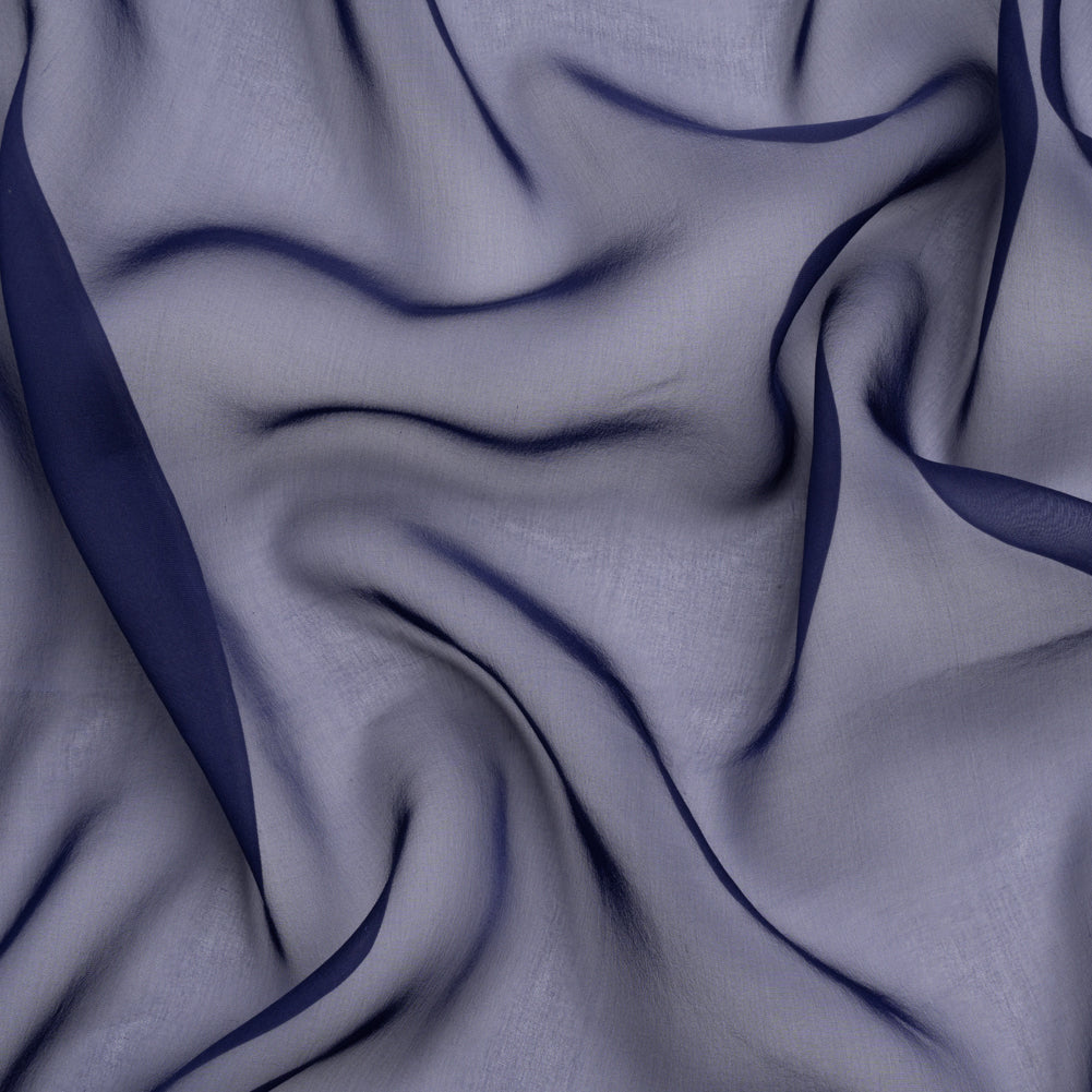 Chiffon-Like Silk Voile - Navy Iridescent - Adelaide Collection - Joann Fabrics
