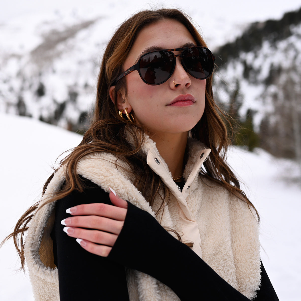 Aviator Crossover – Amber Tortoise Polarized