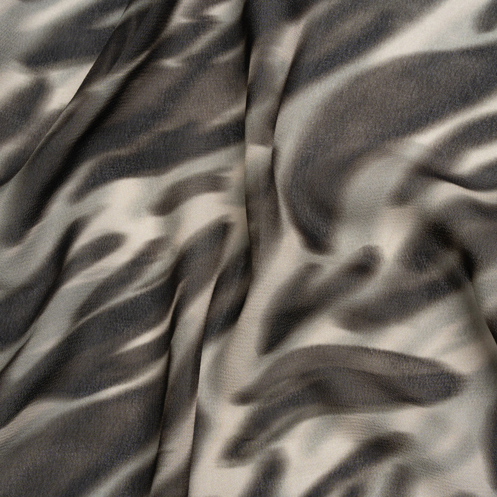 Mood Exclusive Black Monarch Madness Viscose Georgette - Joann Fabrics