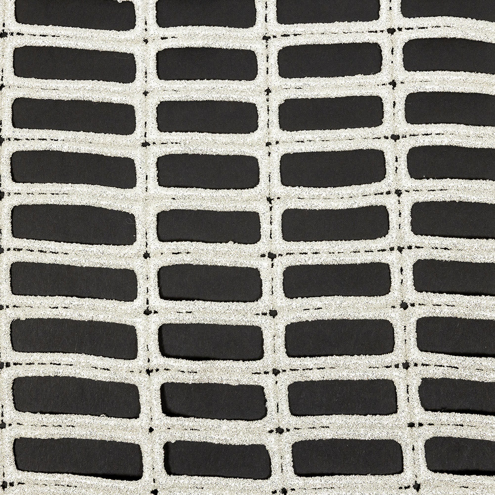 Guipure Lace with Glitter - Off-White Gradient Rectangles - Joann Fabrics