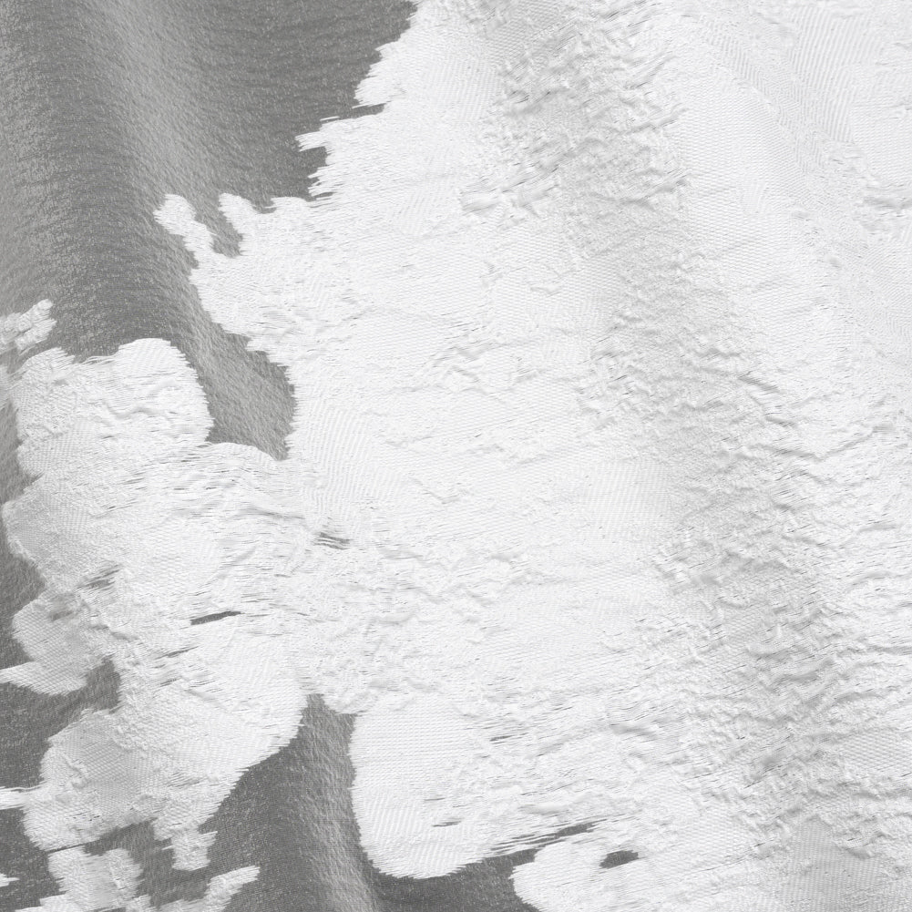 Metallic Burnout Luxury Brocade - White Abstract Crinkled Borders - Joann Fabrics