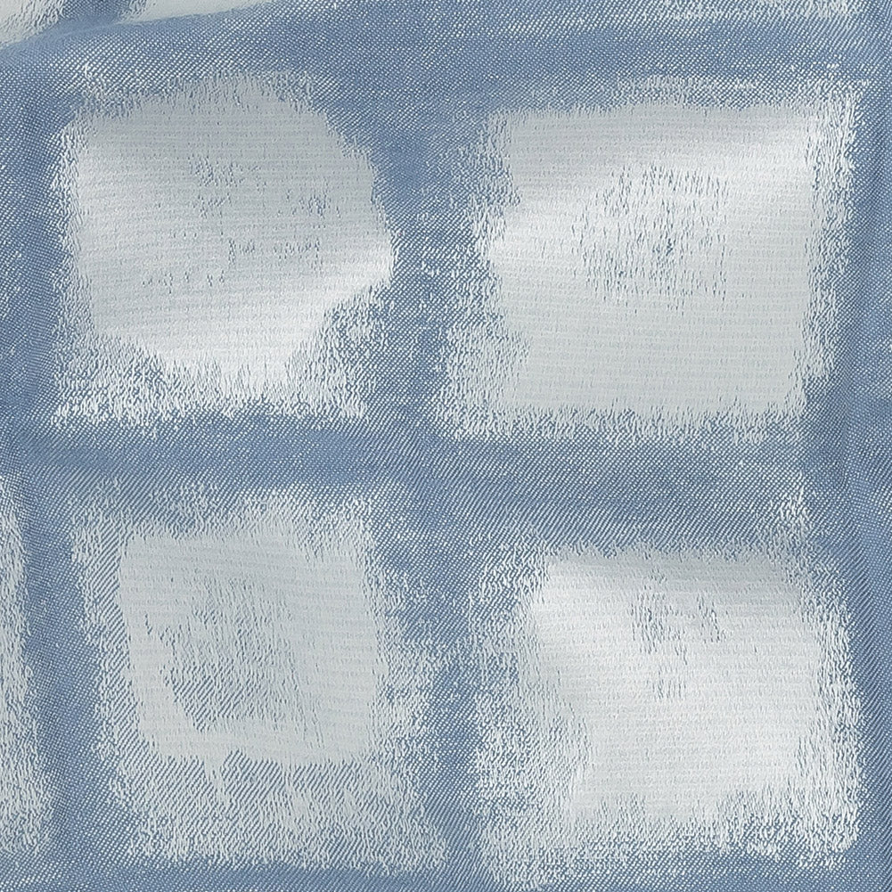Drapery Jacquard - Denim Painterly Squares - British Imported - Joann Fabrics