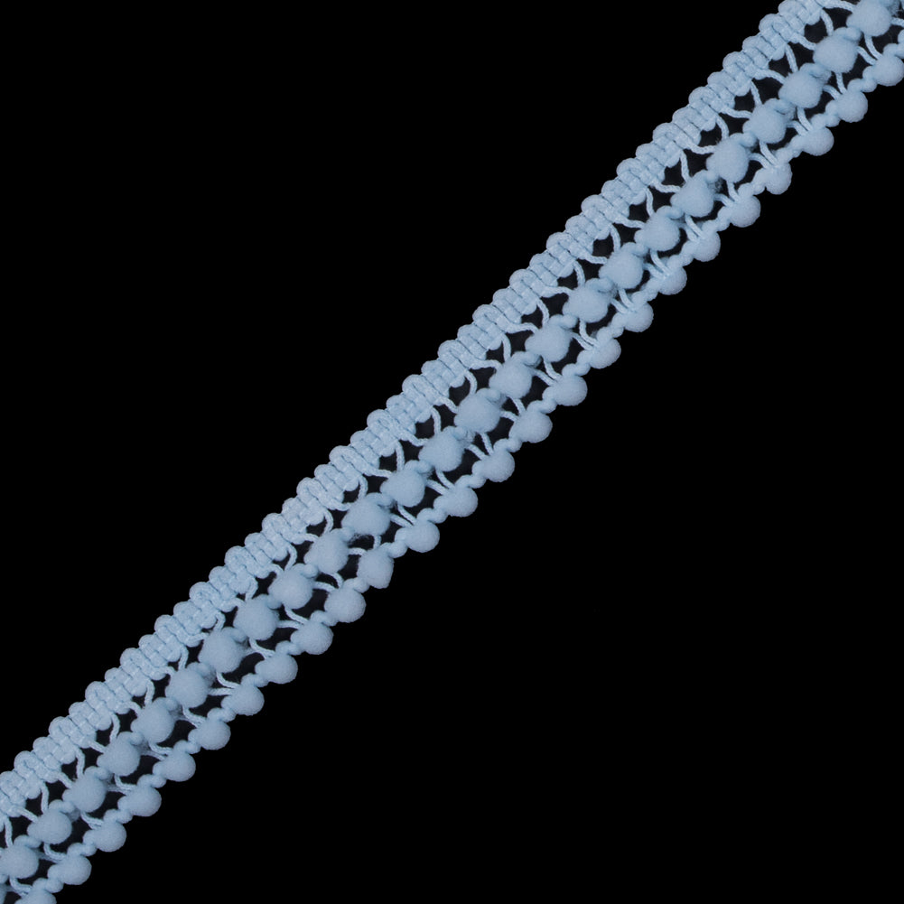 Light Blue Two Row Mini Pom Pom Trim - Joann Fabrics