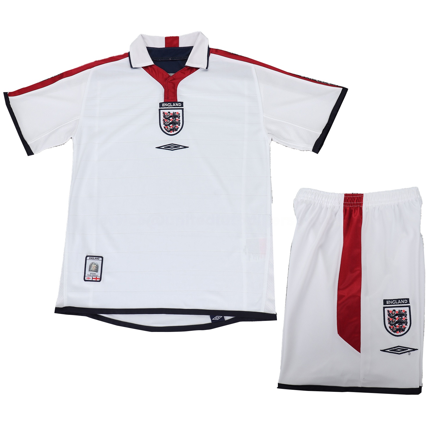 Retro England 2004 Home Kids Kit - UnitedFutballJersey