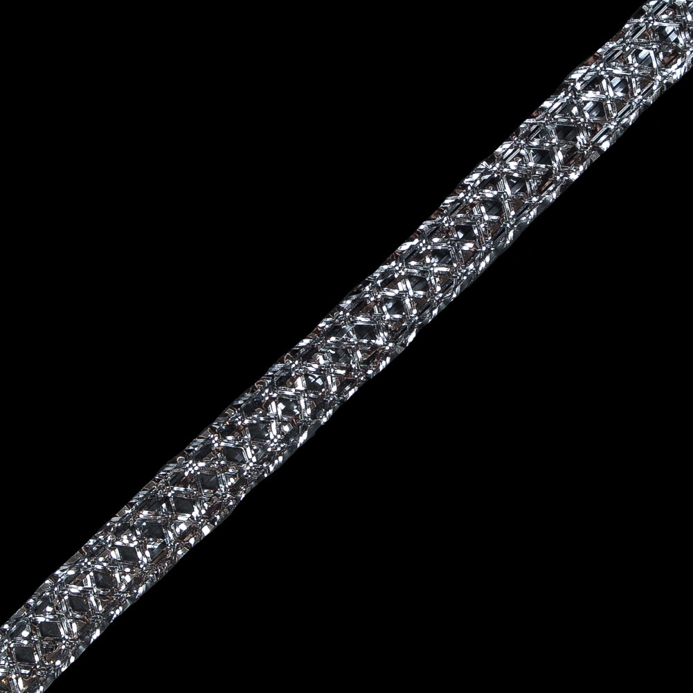 Silver Metallic Braided Trim - 0.375