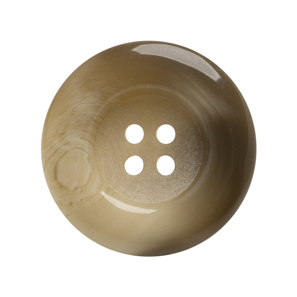 Plastic 4-Hole Button - Taupe and Beige Matte Center Tire Rim - 44L/28mm - Joann Fabrics