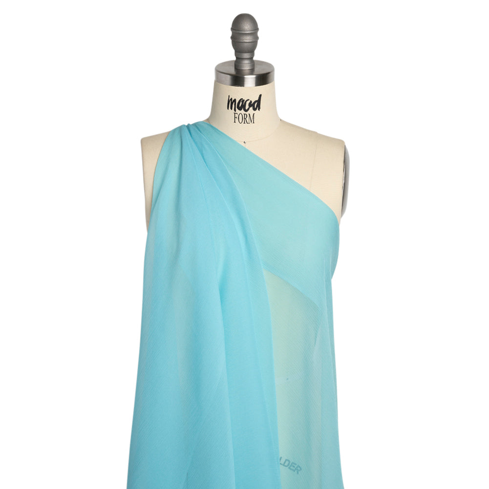 Crinkled Silk Chiffon - Angel Blue - Premium Collection - Joann Fabrics