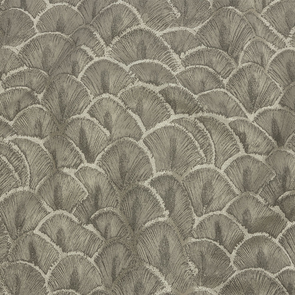 Drapery Jacquard - Pewter Fan Scales - British Imported - Joann Fabrics