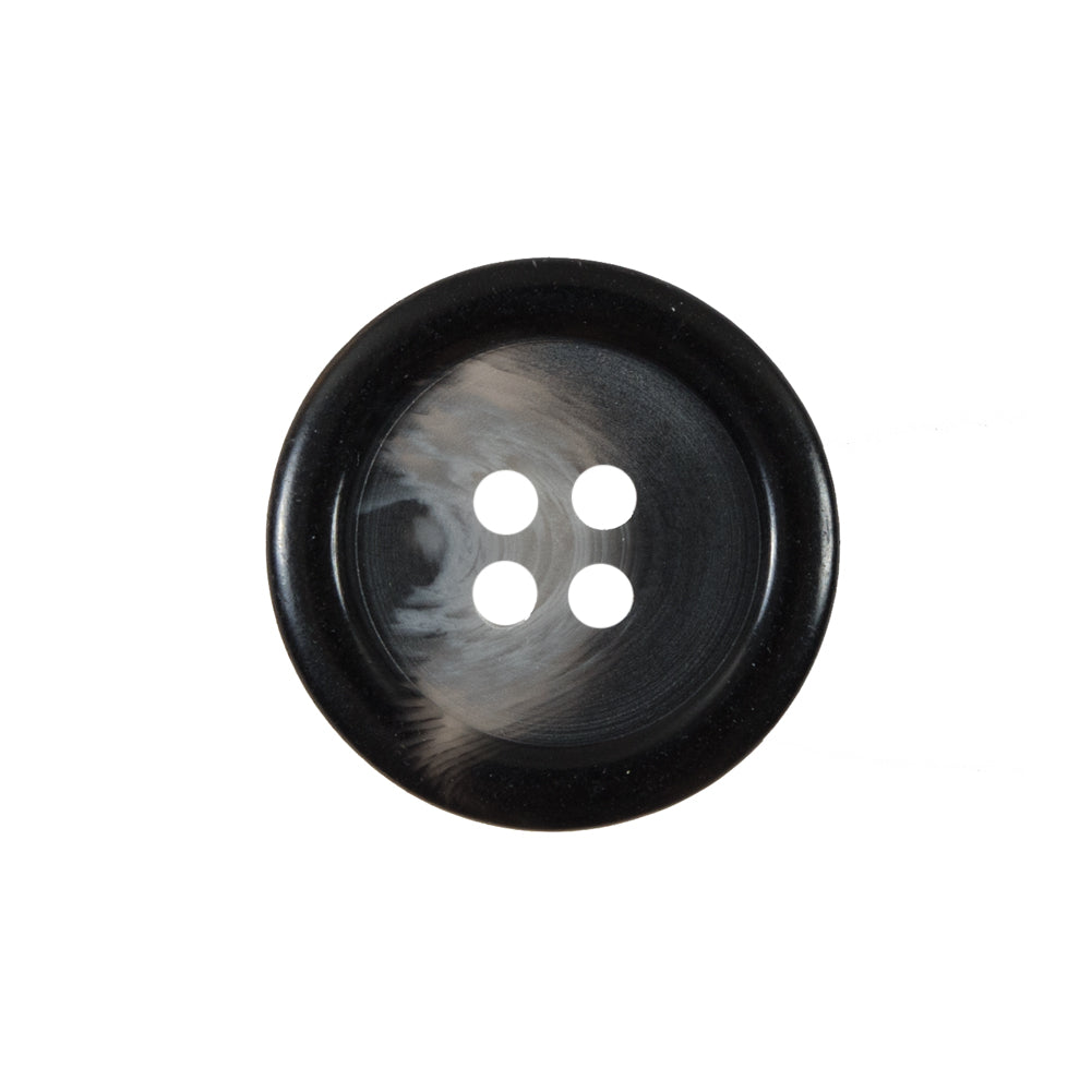 Black Rimmed Plastic Button - 36L/23mm - Joann Fabrics