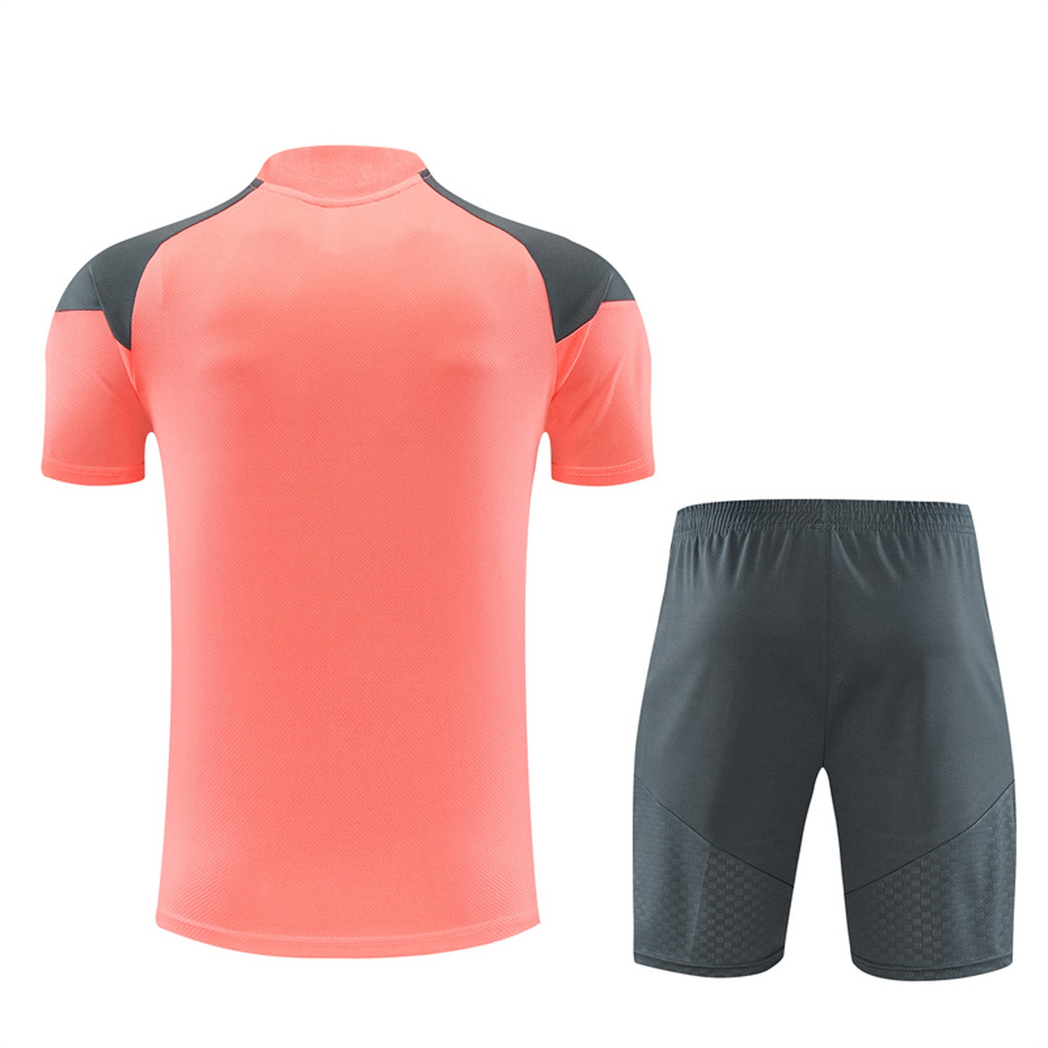 Real Madrid 26-27 Short-Sleeve Training Set - Pink Top & Deep Grey Shorts - UnitedFutballJersey
