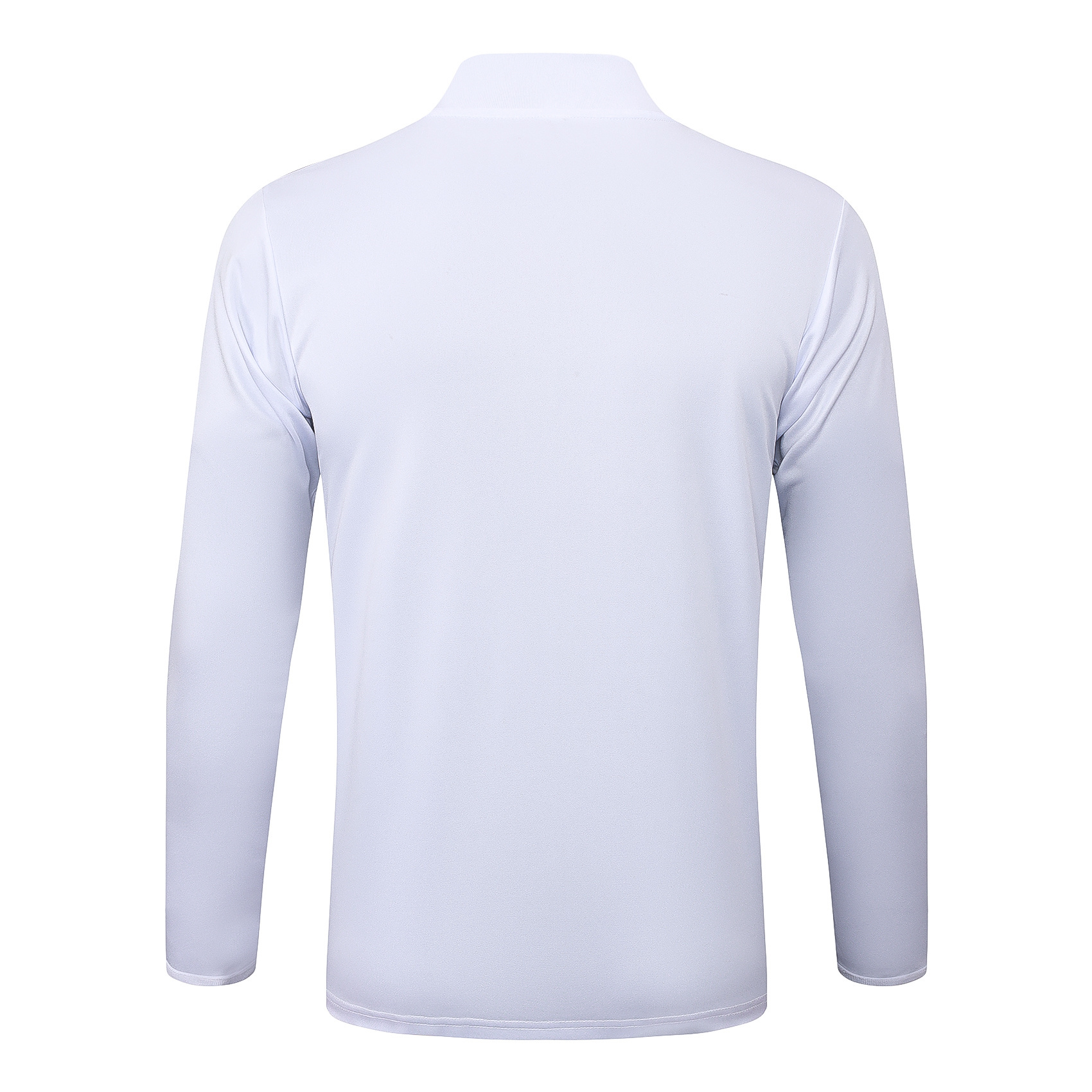 2025-2026 Real Madrid Retro White Half-Pull Training Suit Football Shirt 1:1 Thai Quality Set 02