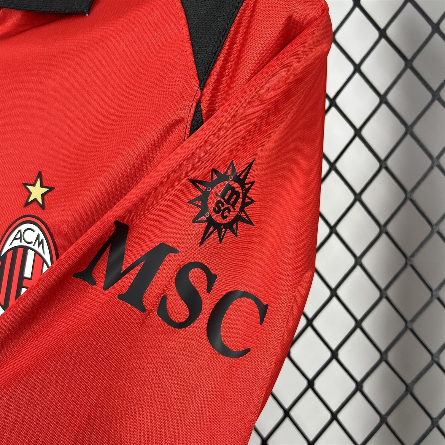 AC Milan 25-26 Fourth Red Long Sleeves Jersey - Fans Version - UnitedFutballJersey