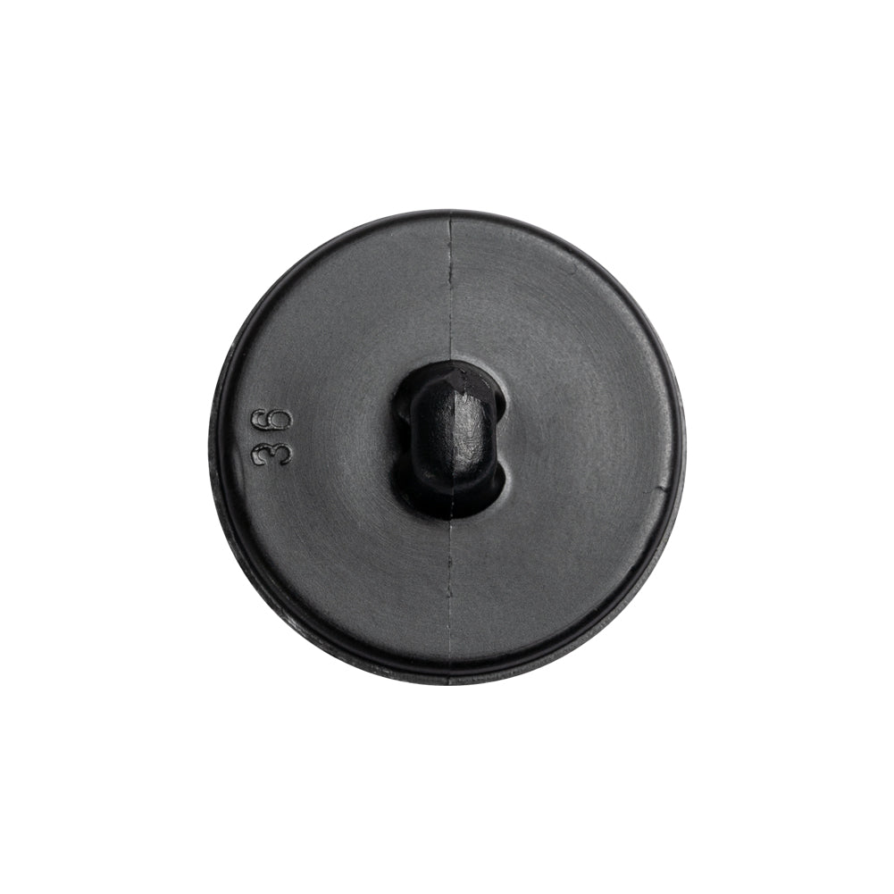 Black Leather Look Plastic Shank Back Button - 36L/23mm - Joann Fabrics