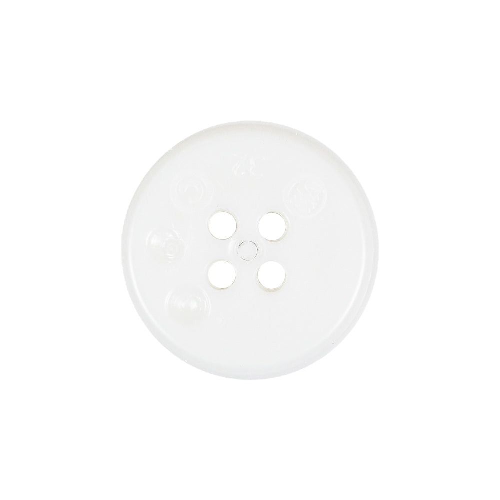 Italian White Faceted 4-Hole Nylon Button - 33L/21mm - Joann Fabrics