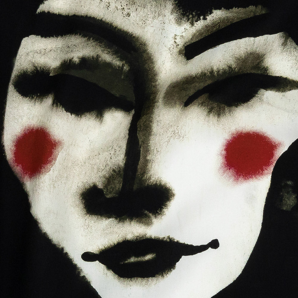 Mood Exclusive Caviar and Red Unearthly Portrait Cotton Poplin - Joann Fabrics