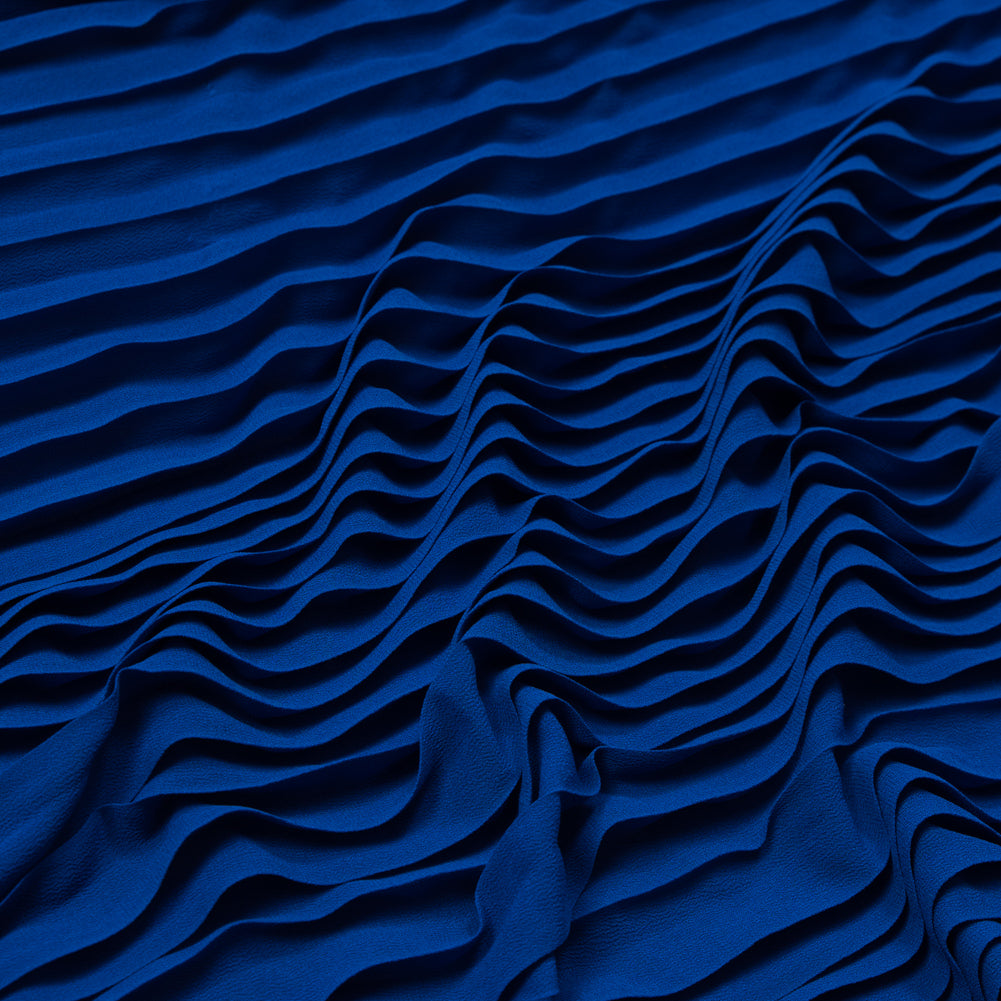 Accordion Pleated Chiffon - Royal Blue - Etereo Collection - Joann Fabrics