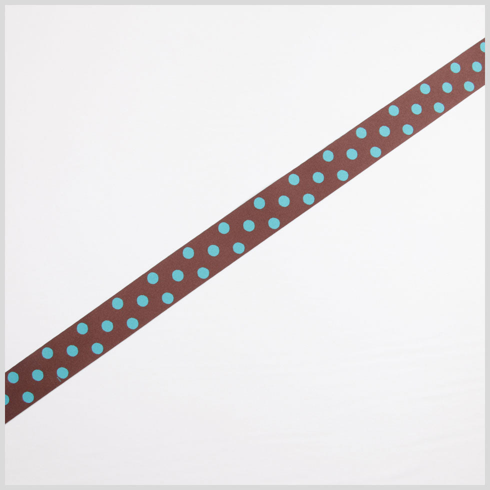 Brown/Dark Blue French Jacquard Ribbon - Joann Fabrics