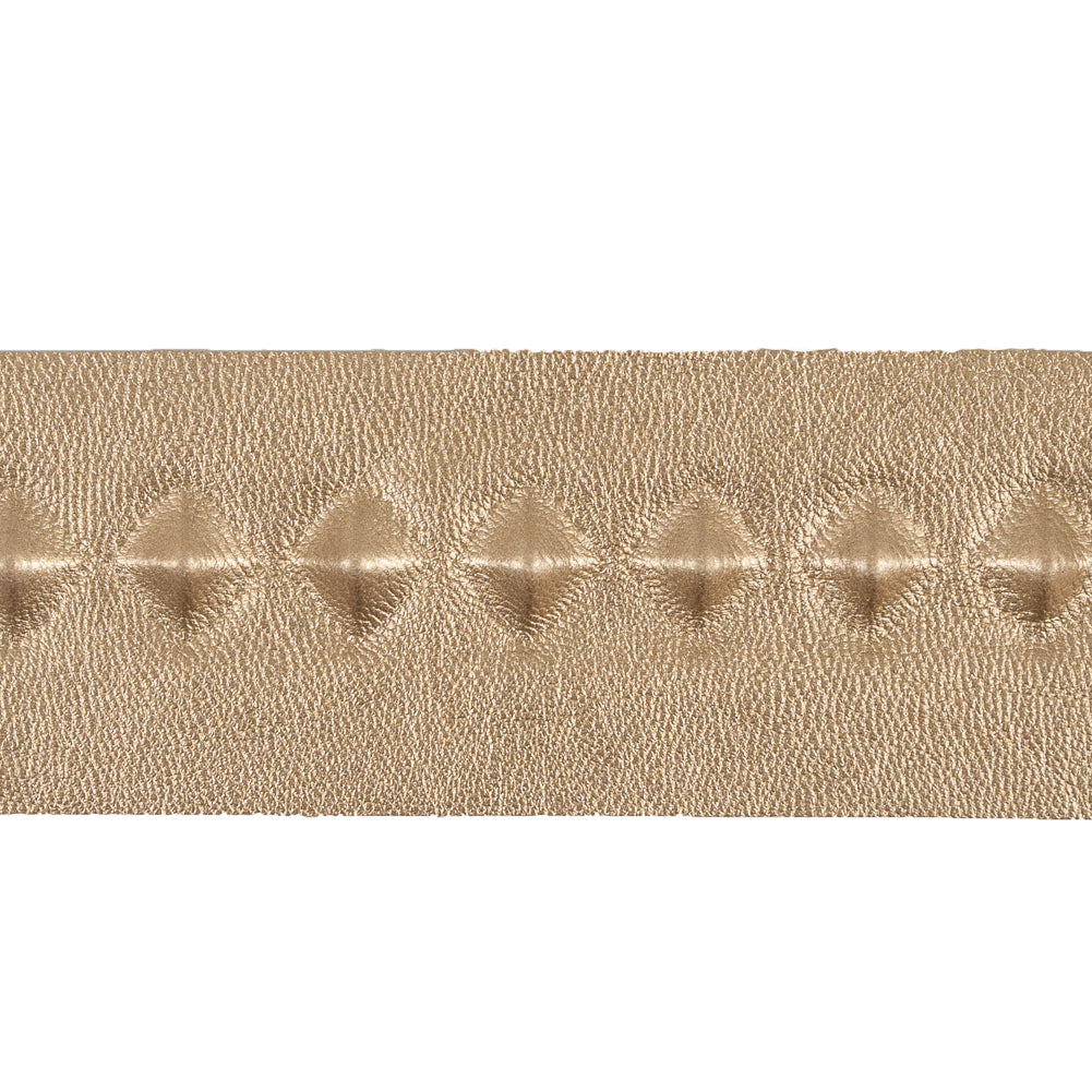 Italian Gold Stud Embossed Faux Leather - 1.75