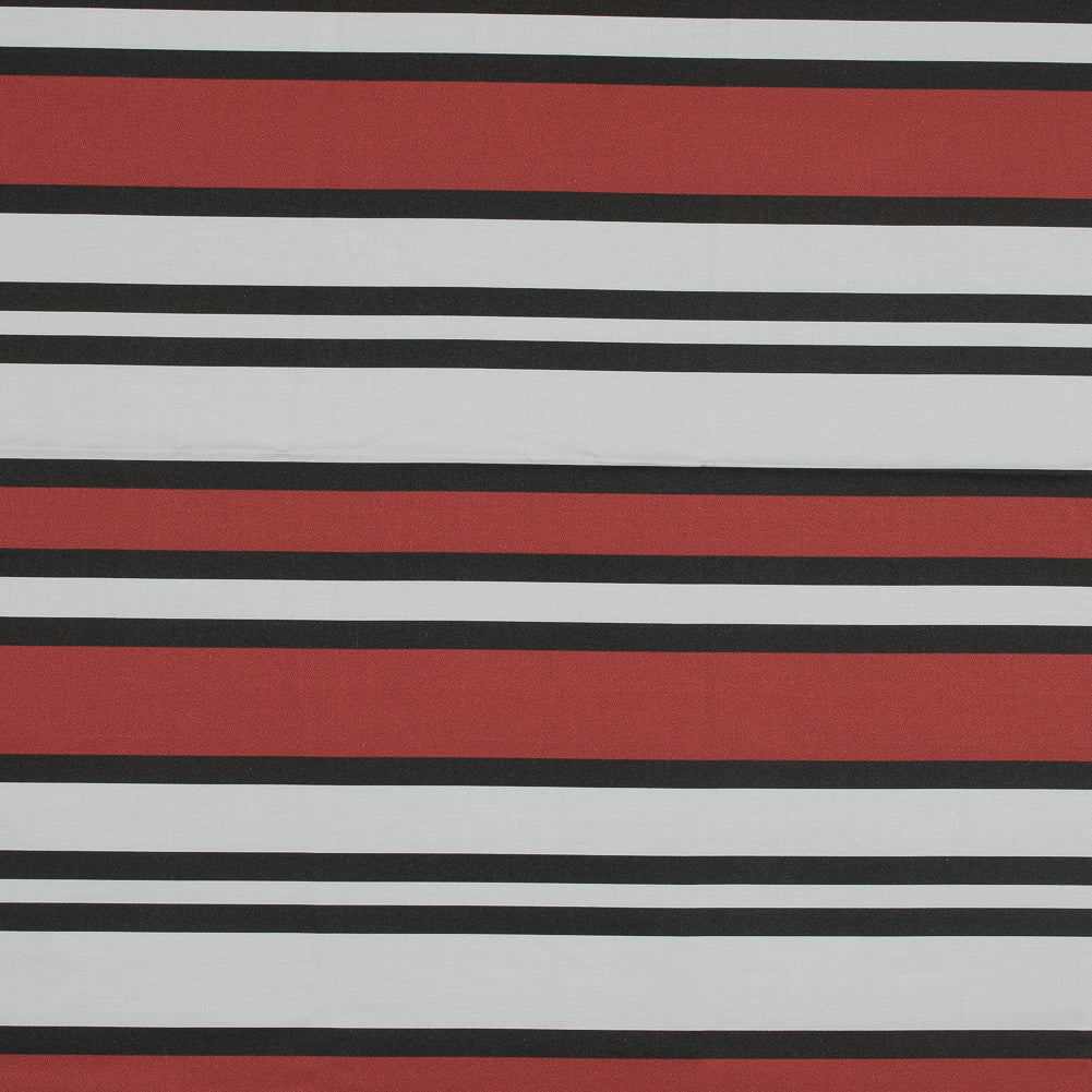 Stretch Cotton Sateen - Red and White Stripes - Mood Exclusive Aina Stripe Print - Joann Fabrics