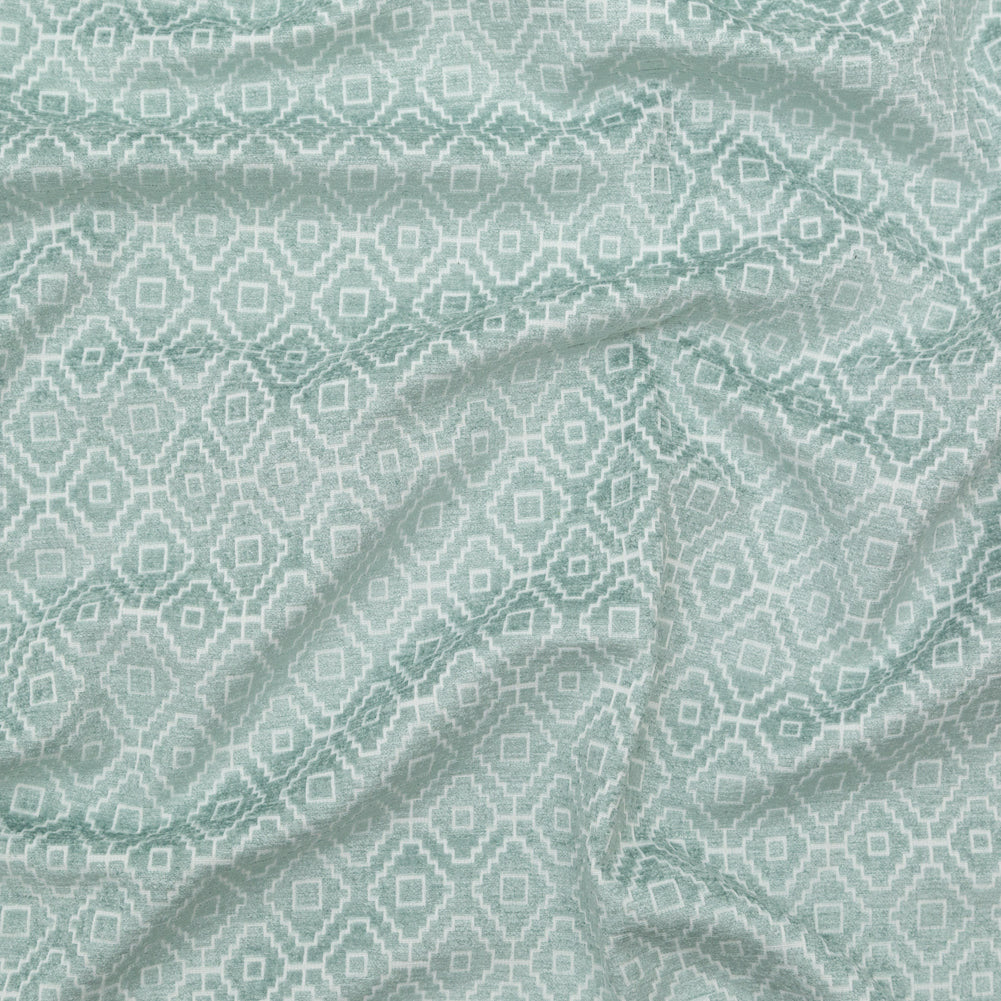 Chenille Jacquard - Spa Diamond Geometric - British Imported - Joann Fabrics