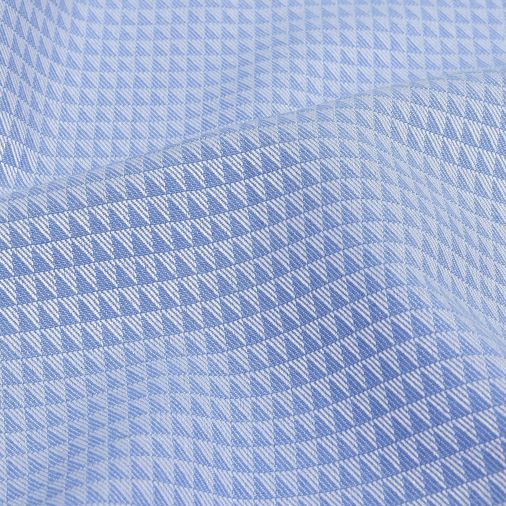Blue and Periwinkle Triangles Cotton and Polyester Twill - Joann Fabrics