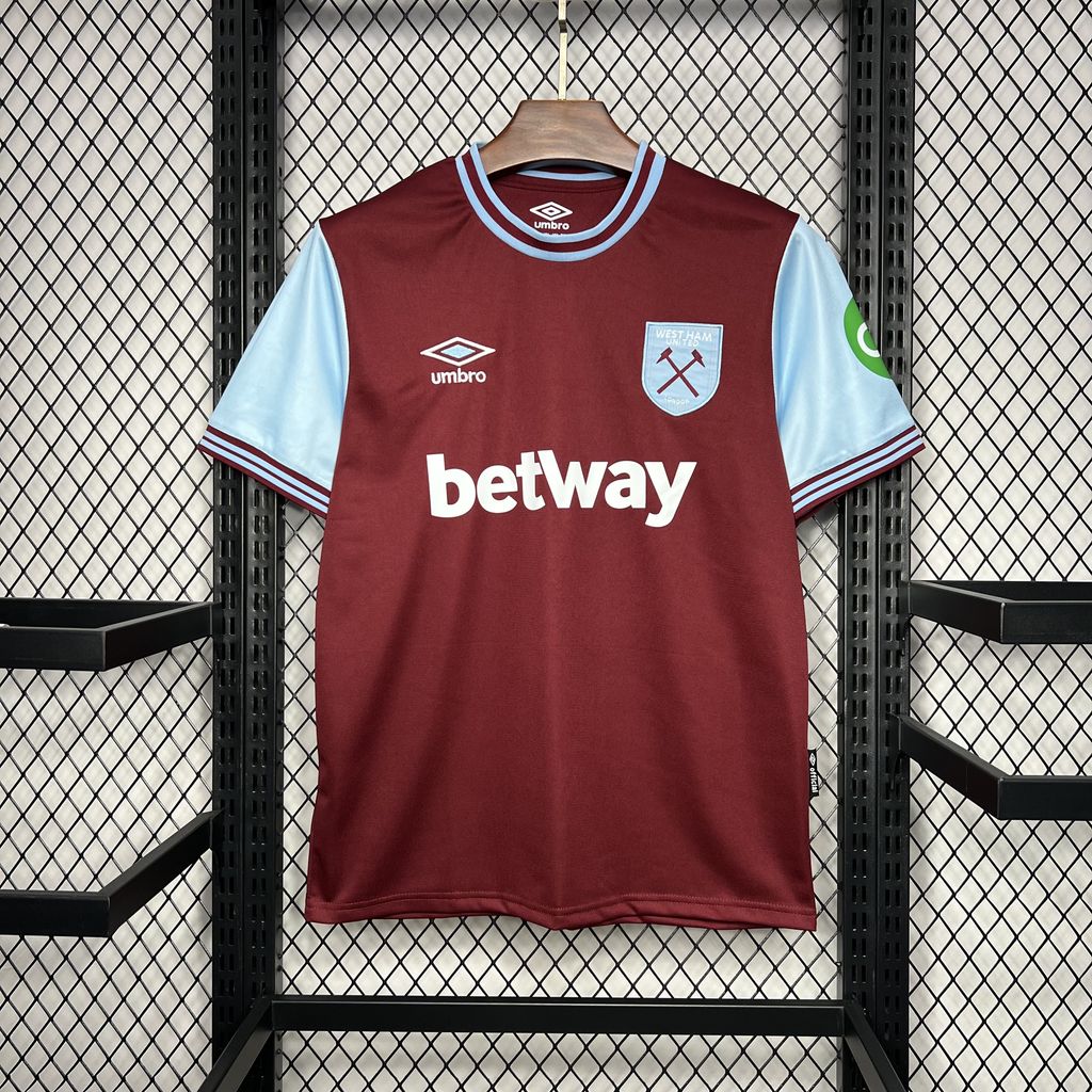 2024/2025 West Ham United Football Shirt Home 1:1 Thai Quality