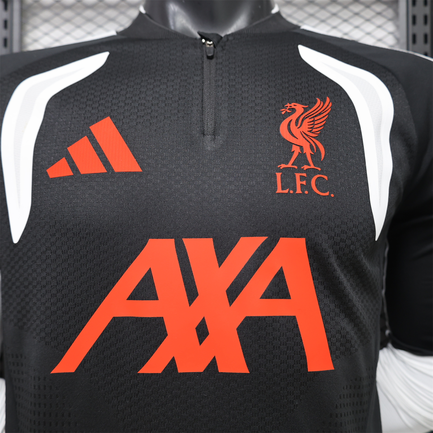 Liver.pool 26-27 Black White Long Sleeves Training Jersey - Player Version - UnitedFutballJersey