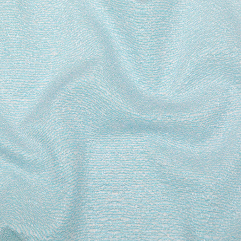 Metallic Blue Striped Bubble Wrap Organza Brocade - Joann Fabrics