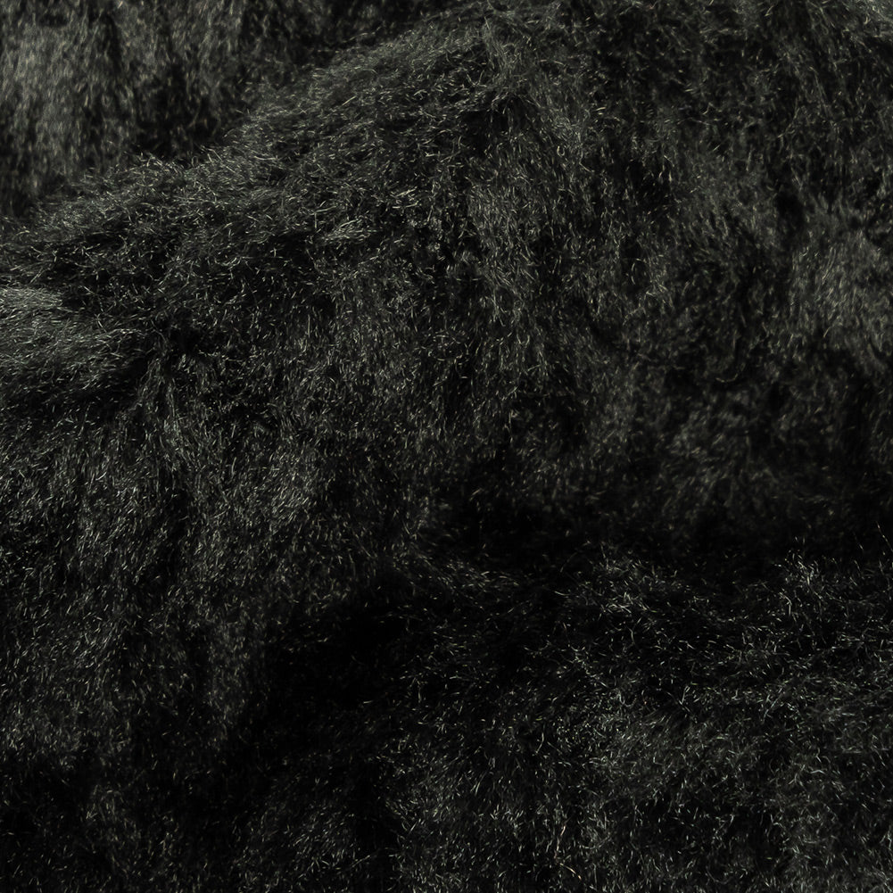 Black Plush Polyester Bubble Fleece - Joann Fabrics