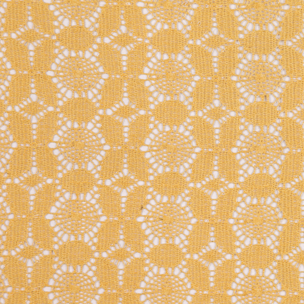 Marigold Floral Polyester Lace - Joann Fabrics