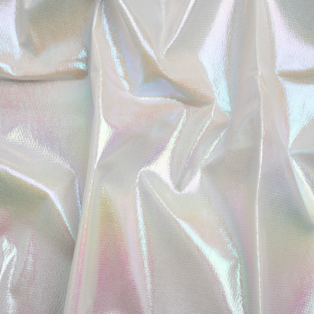 Crinkled Metallic Faux Leather - Pale Yellow and Blue Ombre - Adriana Collection - Joann Fabrics