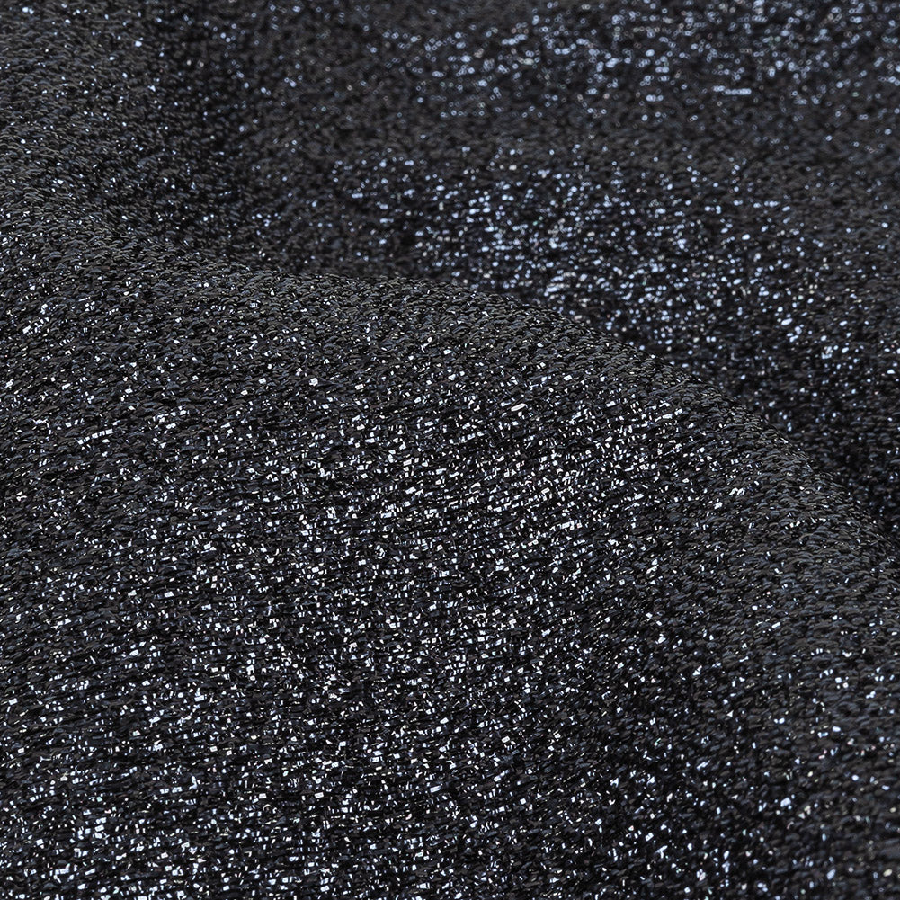 Cygnus Metallic Navy and Black Crinkled Lame Luxury Brocade - Joann Fabrics