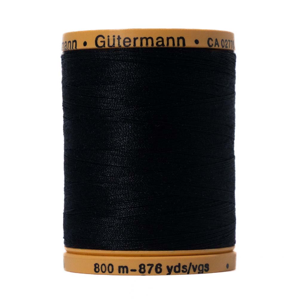 Gutermann Natural Cotton Thread 800m - 5201 Black - Joann Fabrics